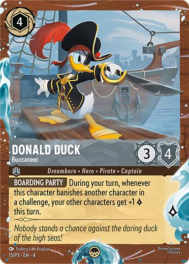Donald Duck - Buccaneer (Disney Cruise Promo) (15/P3) [Promo Cards] | Cards and Coasters CA