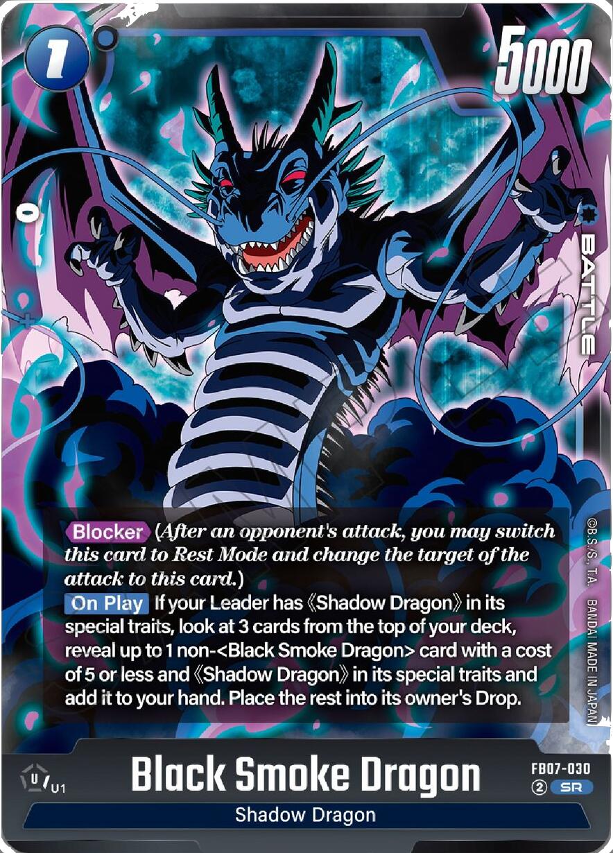 Black Smoke Dragon [Wish For Shenron] | Cards and Coasters CA