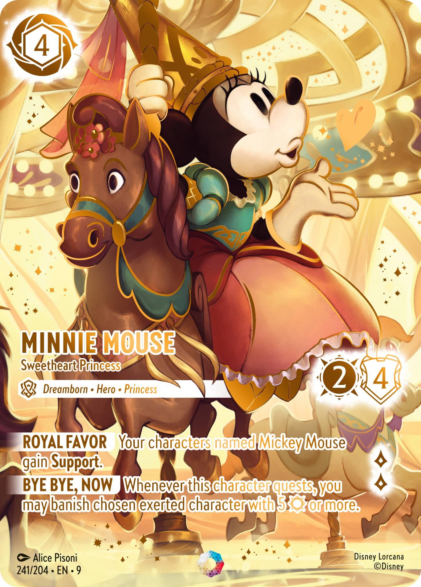 Minnie Mouse - Sweetheart Princess (Iconic) (241/204) [Fabled] | Cards and Coasters CA