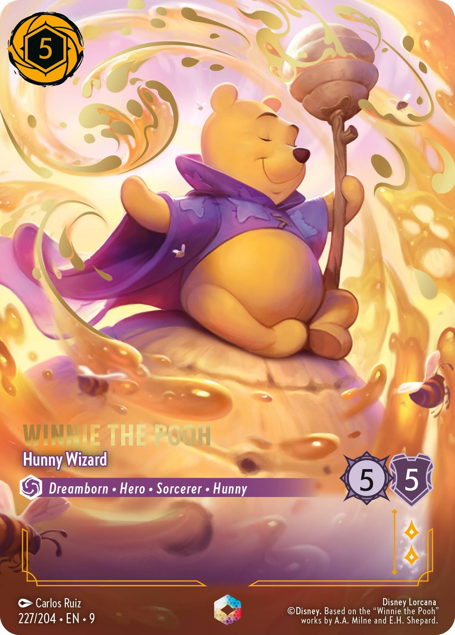 Winnie the Pooh - Hunny Wizard (Enchanted) (227/204) [Fabled] | Cards and Coasters CA