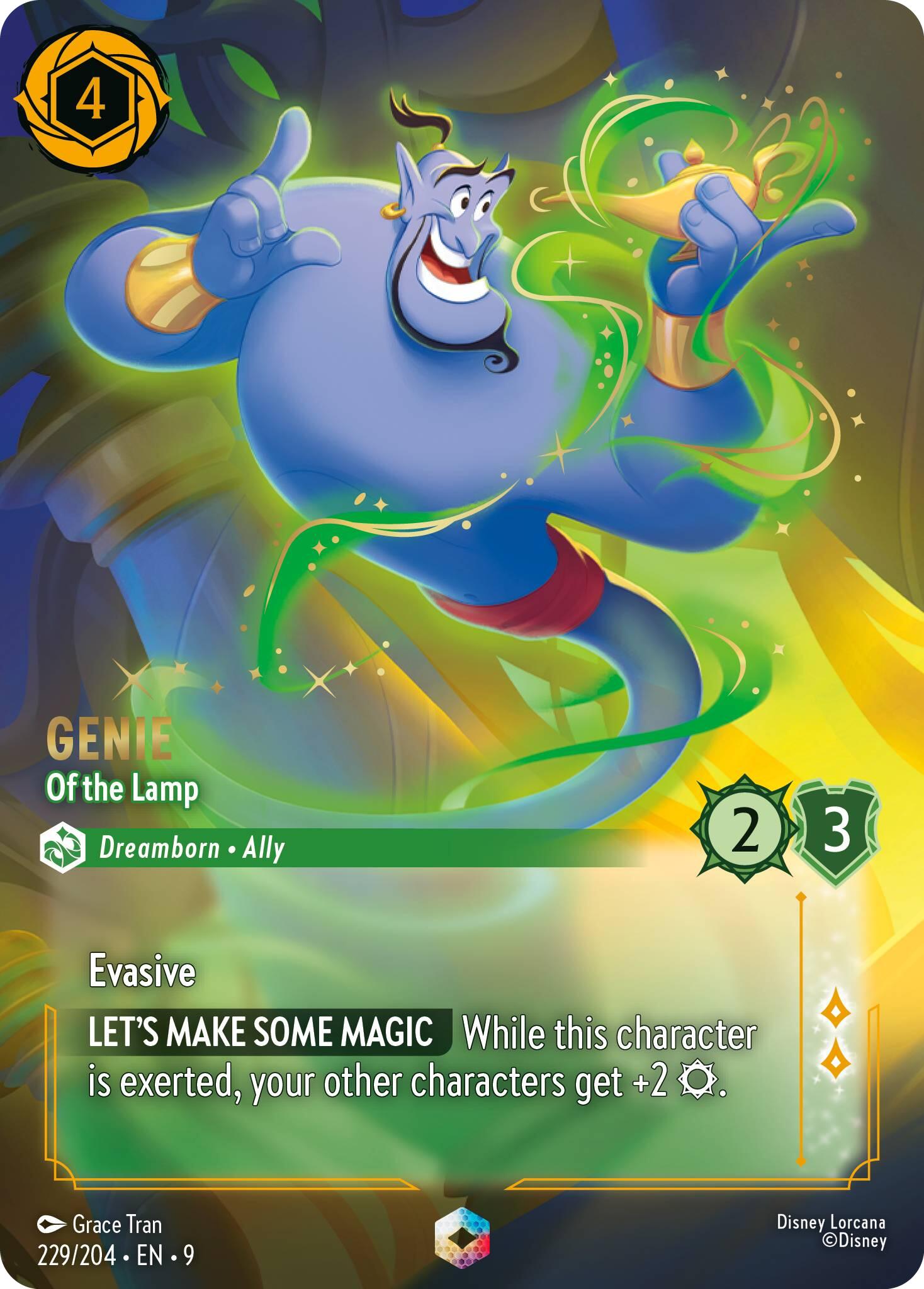Genie - Of the Lamp (Enchanted) (229/204) [Fabled] | Cards and Coasters CA