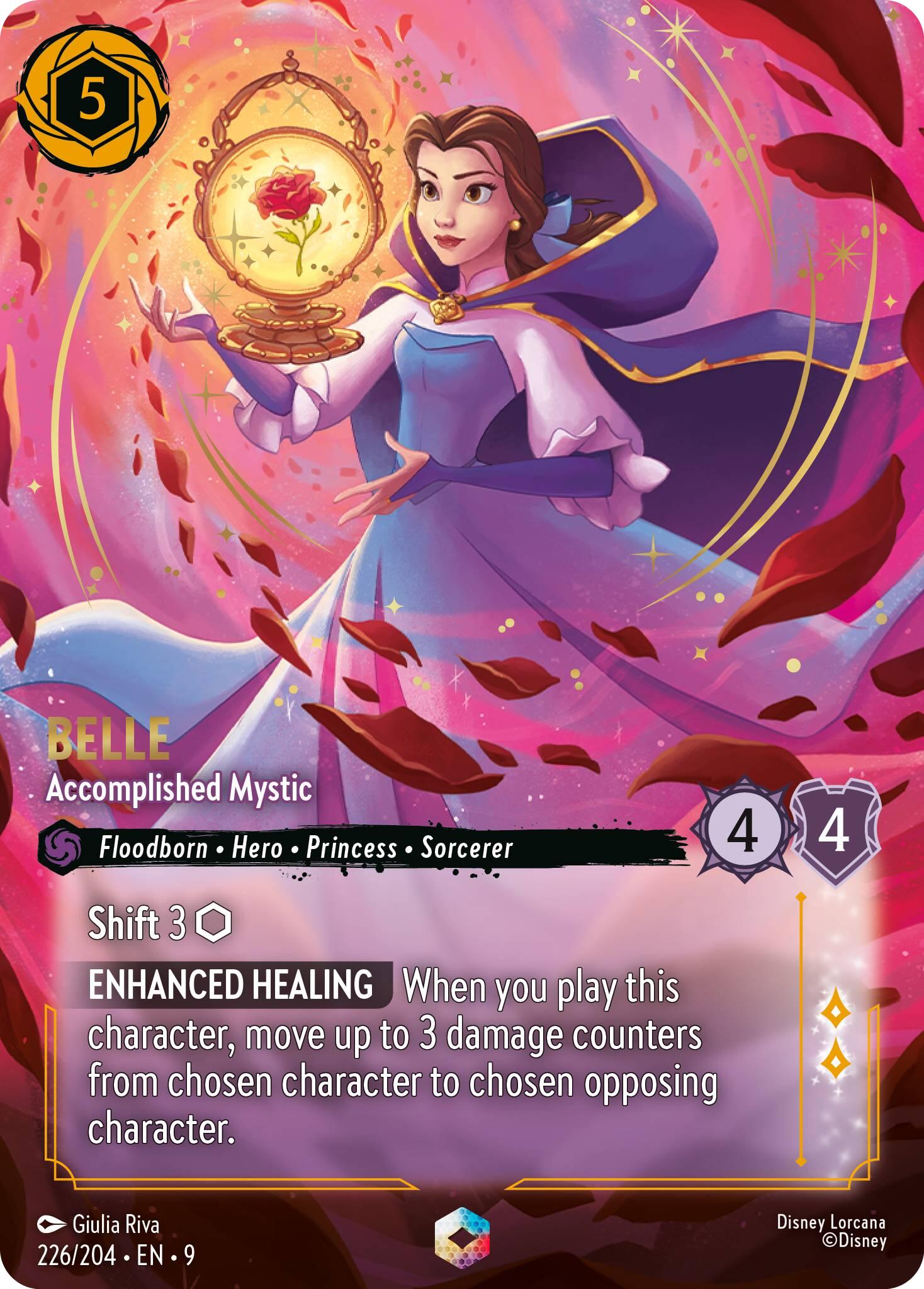 Belle - Accomplished Mystic (Enchanted) (226/204) [Fabled] | Cards and Coasters CA