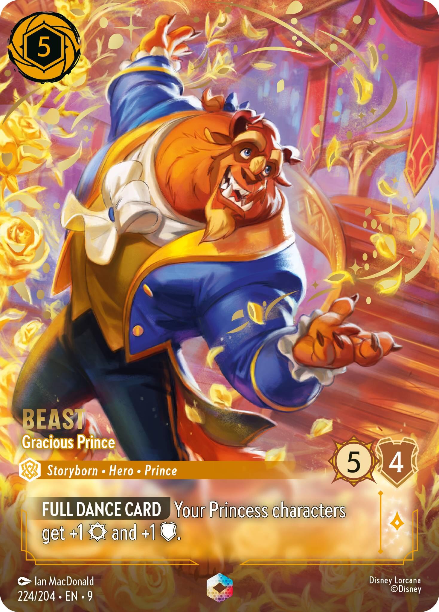 Beast - Gracious Prince (Enchanted) (224/204) [Fabled] | Cards and Coasters CA