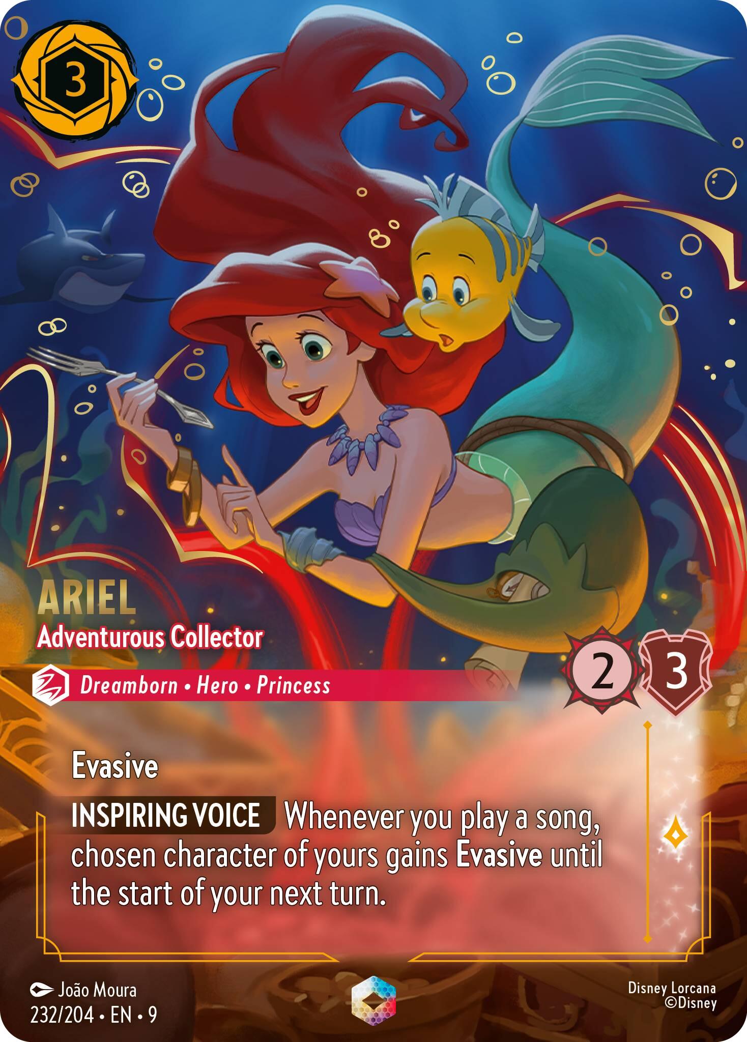 Ariel - Adventurous Collector (Enchanted) (232/204) [Fabled] | Cards and Coasters CA