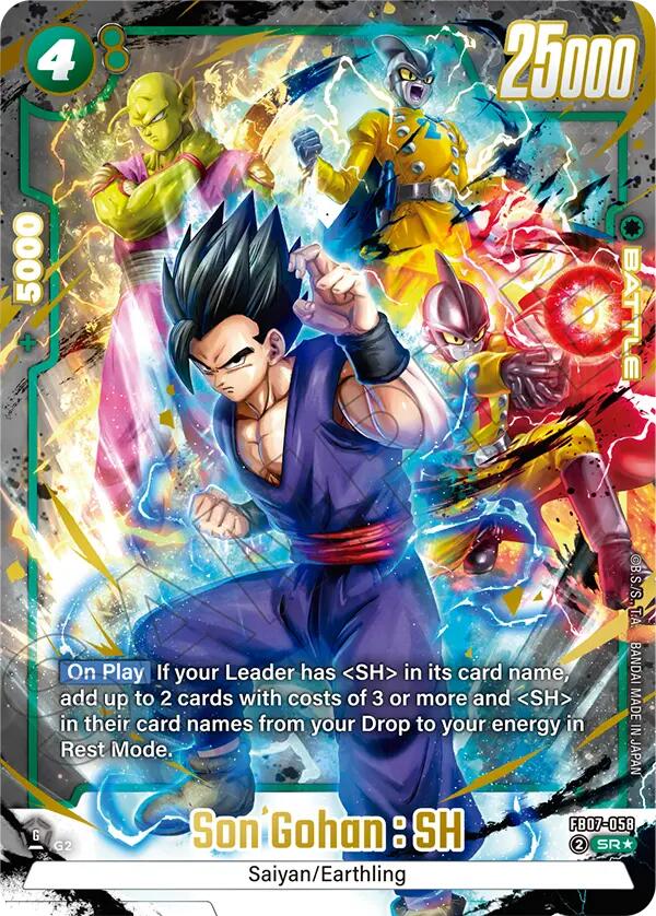 Son Gohan : SH (FB07-058) (Alternate Art) [Wish For Shenron] | Cards and Coasters CA