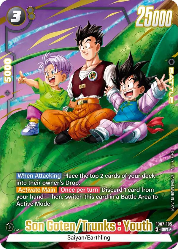 Son Goten/Trunks : Youth (Alternate Art) [Wish For Shenron] | Cards and Coasters CA