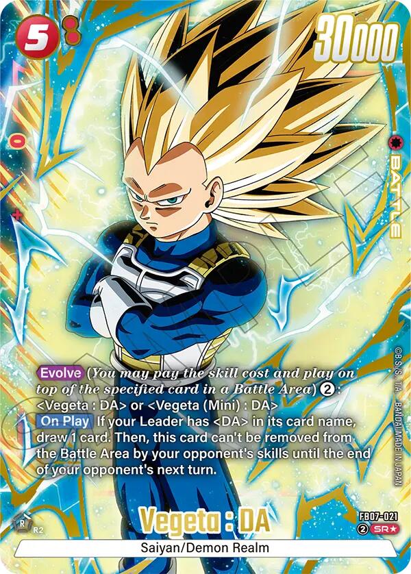 Vegeta : DA (FB07-021) (Alternate Art) [Wish For Shenron] | Cards and Coasters CA