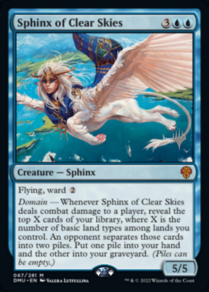 Sphinx of Clear Skies (Promo Pack) [Dominaria United Promos] | Cards and Coasters CA