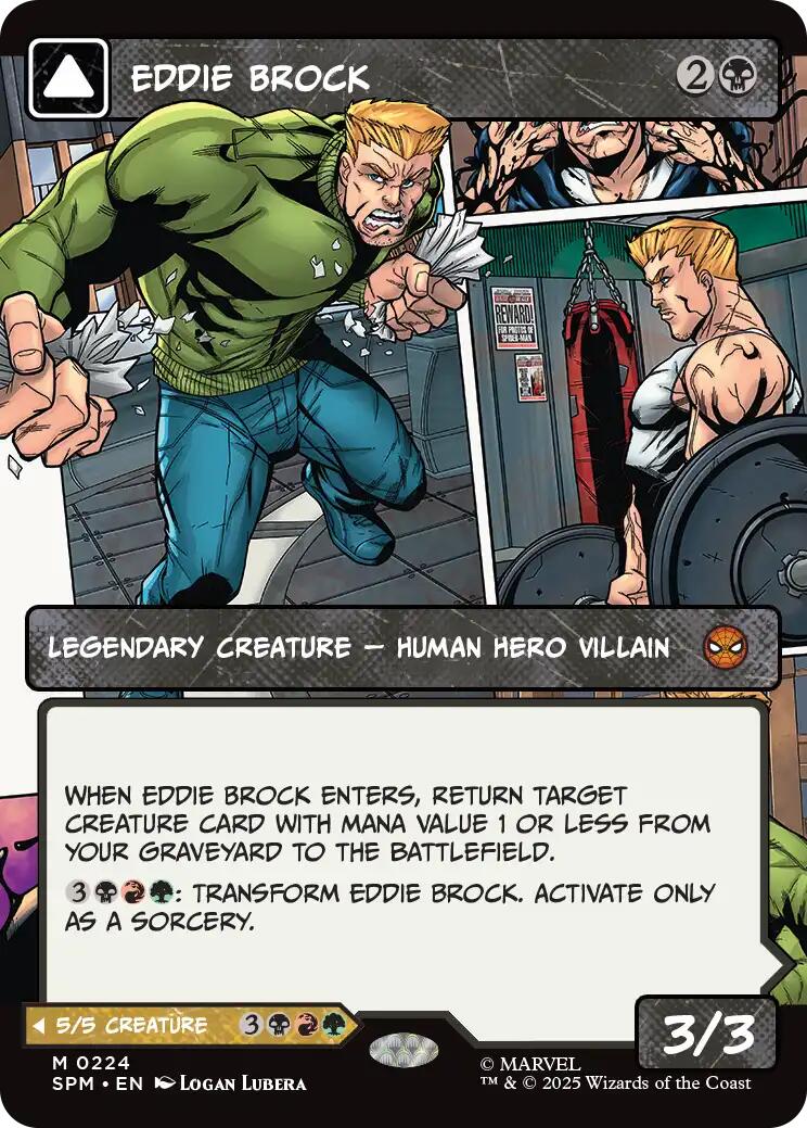 Eddie Brock (0224) (Borderless) [Marvel's Spider-Man] | Cards and Coasters CA