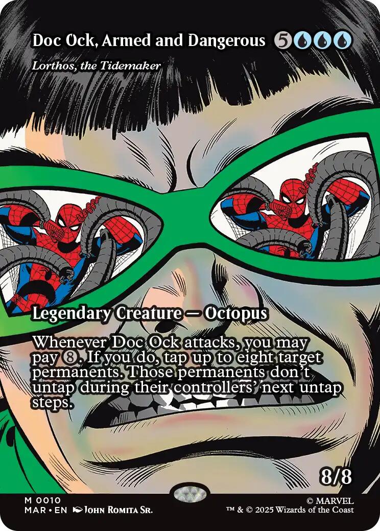 Doc Ock, Armed and Dangerous - Lorthos, the Tidemaker (Borderless) [Marvel's Spider-Man: Eternal-Legal] | Cards and Coasters CA