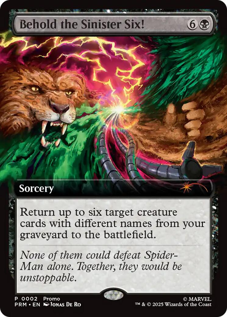 Behold the Sinister Six! [Marvel's Spider-Man Promos] | Cards and Coasters CA
