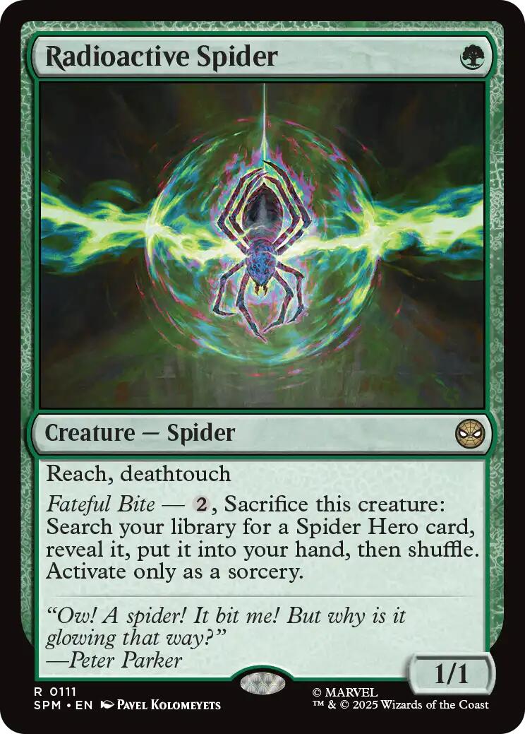 Radioactive Spider [Marvel's Spider-Man] | Cards and Coasters CA