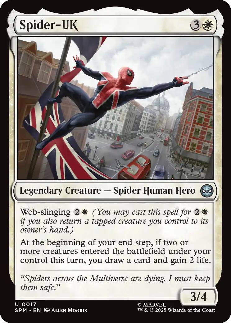 Spider-UK [Marvel's Spider-Man] | Cards and Coasters CA