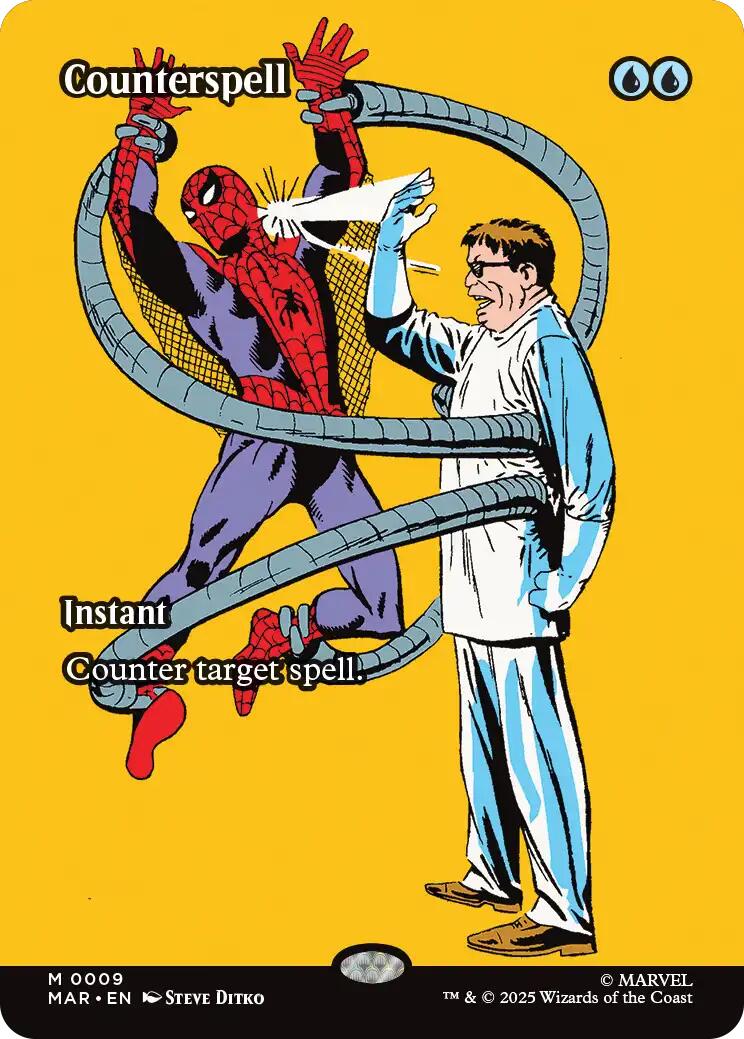 Counterspell (Borderless) [Marvel's Spider-Man: Eternal-Legal] | Cards and Coasters CA