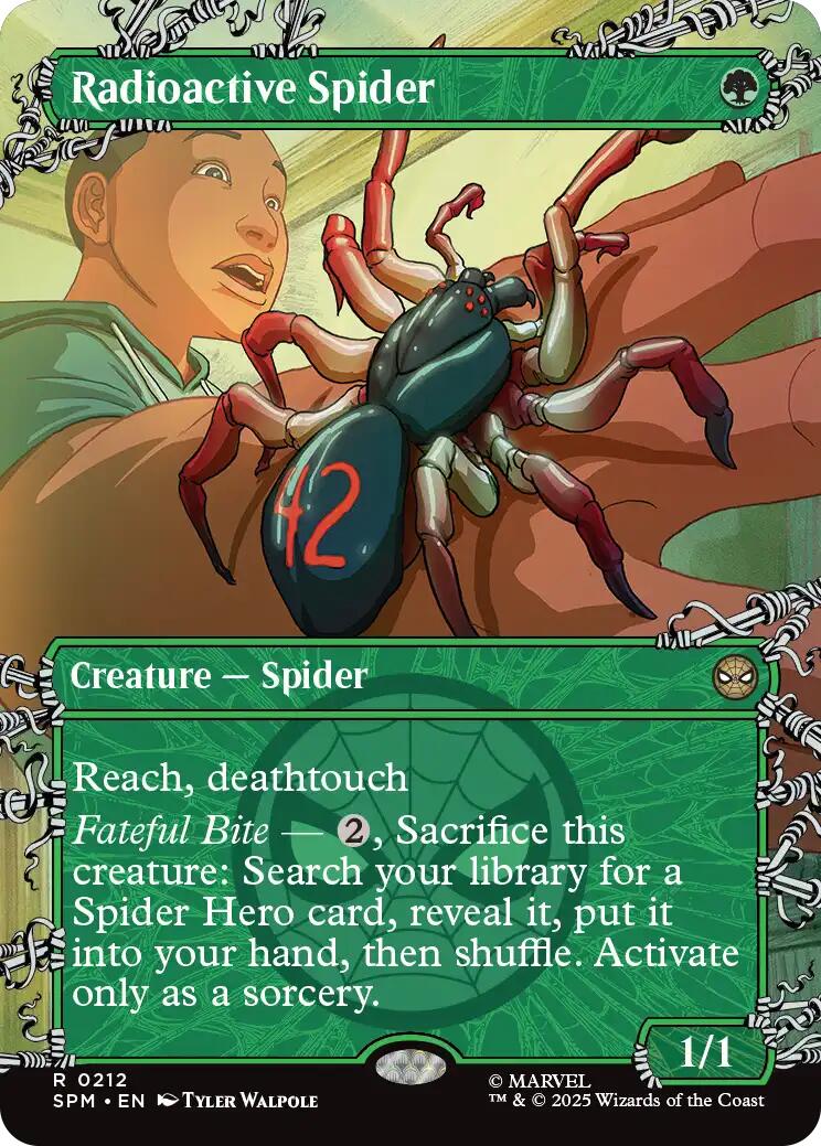 Radioactive Spider (Borderless) [Marvel's Spider-Man] | Cards and Coasters CA