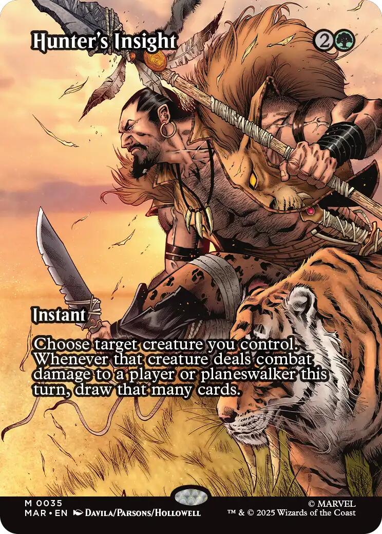 Hunter's Insight (Borderless) [Marvel's Spider-Man: Eternal-Legal] | Cards and Coasters CA