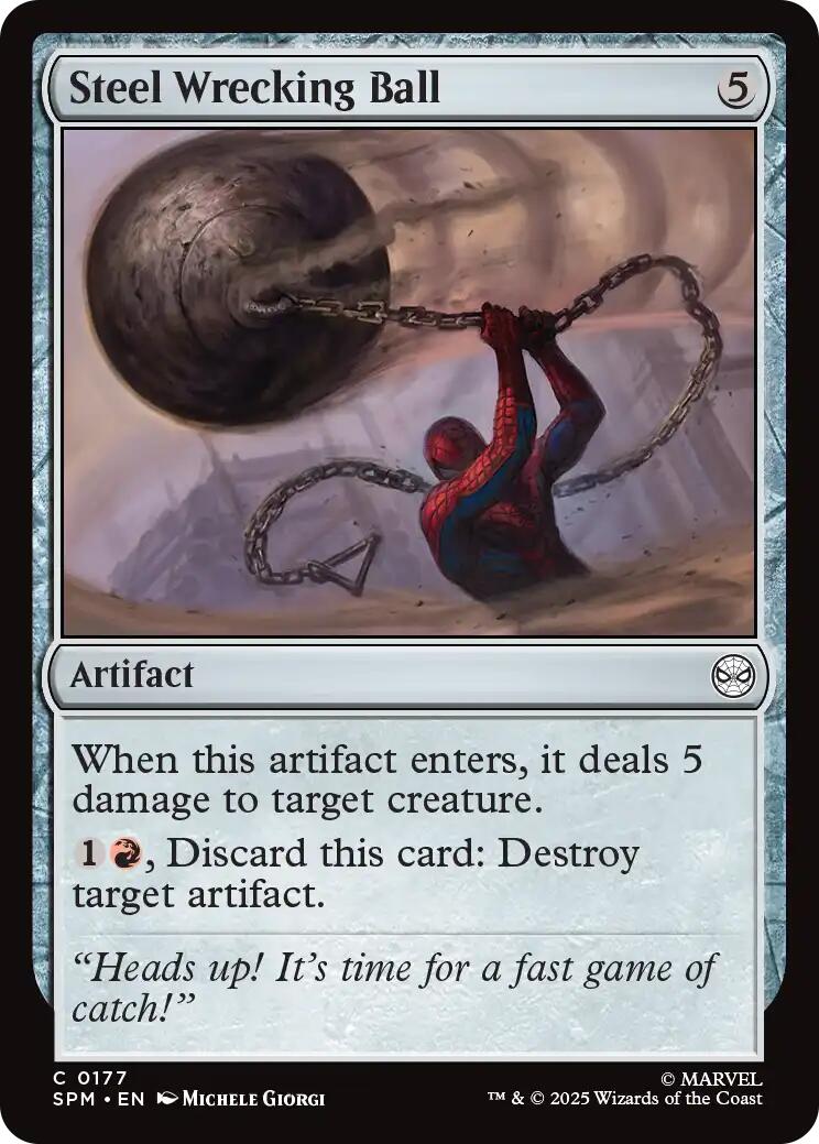 Steel Wrecking Ball [Marvel's Spider-Man] | Cards and Coasters CA