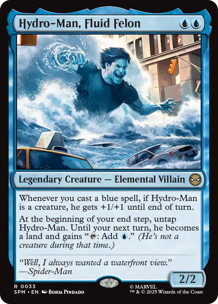 Hydro-Man, Fluid Felon [Marvel's Spider-Man] | Cards and Coasters CA