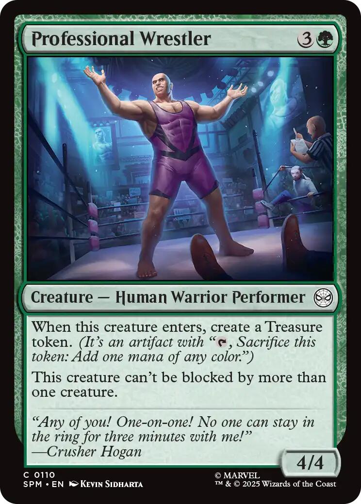Professional Wrestler [Marvel's Spider-Man] | Cards and Coasters CA