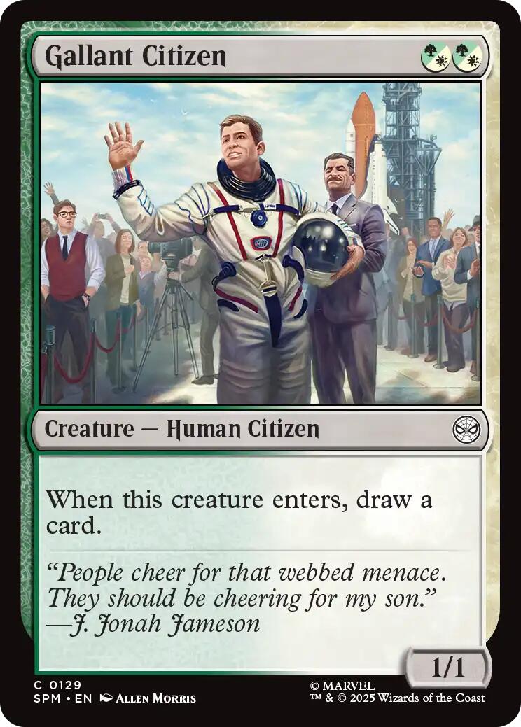 Gallant Citizen [Marvel's Spider-Man] | Cards and Coasters CA