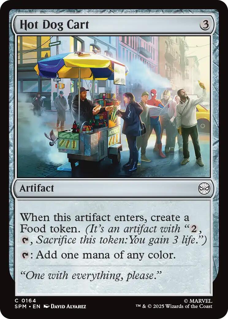 Hot Dog Cart [Marvel's Spider-Man] | Cards and Coasters CA