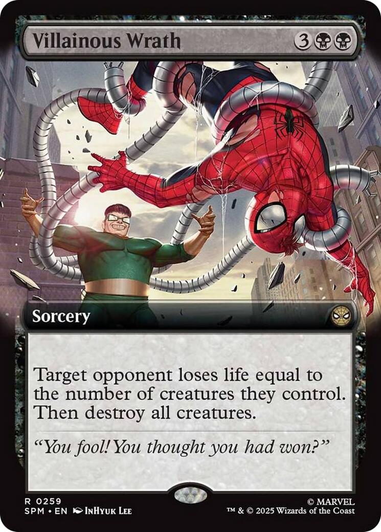 Villainous Wrath (Extended Art) [Marvel's Spider-Man] | Cards and Coasters CA