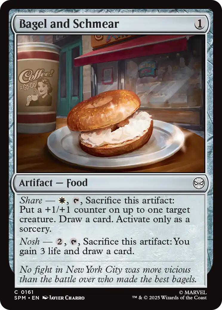 Bagel and Schmear [Marvel's Spider-Man] | Cards and Coasters CA