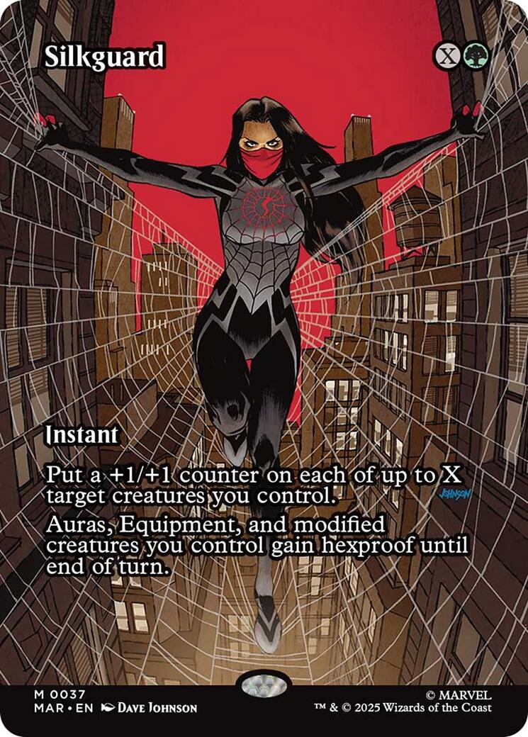 Silkguard (Borderless) [Marvel's Spider-Man: Eternal-Legal] | Cards and Coasters CA