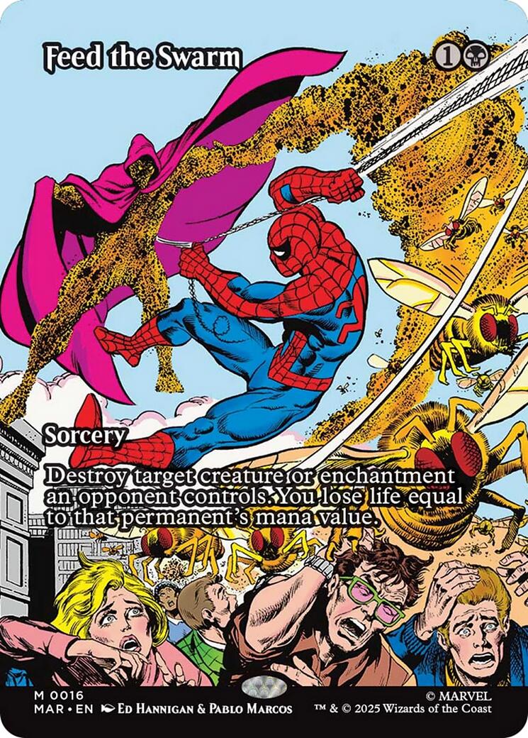 Feed the Swarm (Borderless) [Marvel's Spider-Man: Eternal-Legal] | Cards and Coasters CA