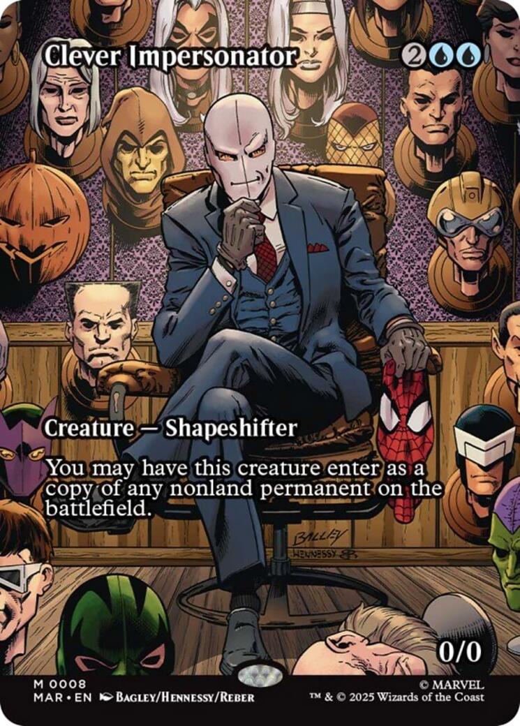 Clever Impersonator (Borderless) [Marvel's Spider-Man: Eternal-Legal] | Cards and Coasters CA