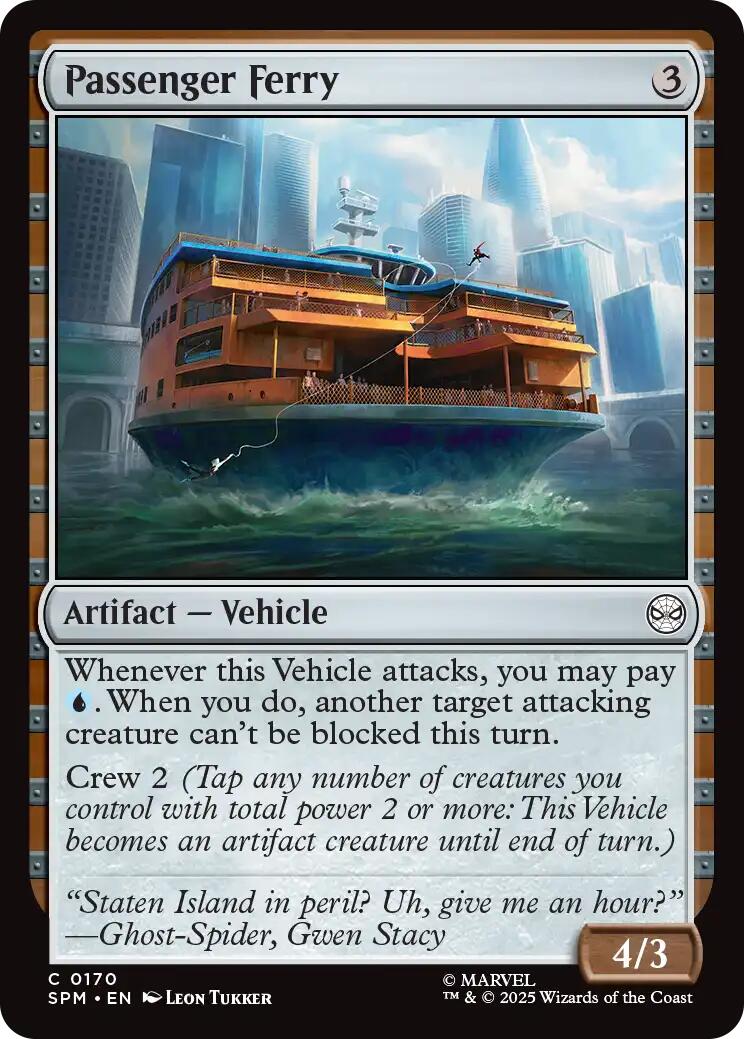 Passeneger Ferry [Marvel's Spider-Man] | Cards and Coasters CA