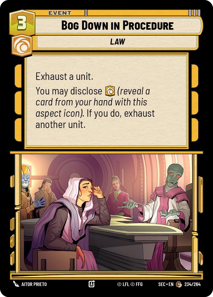 Bog Down in Procedure (234/264) (234/264) [Secrets of Power] | Cards and Coasters CA