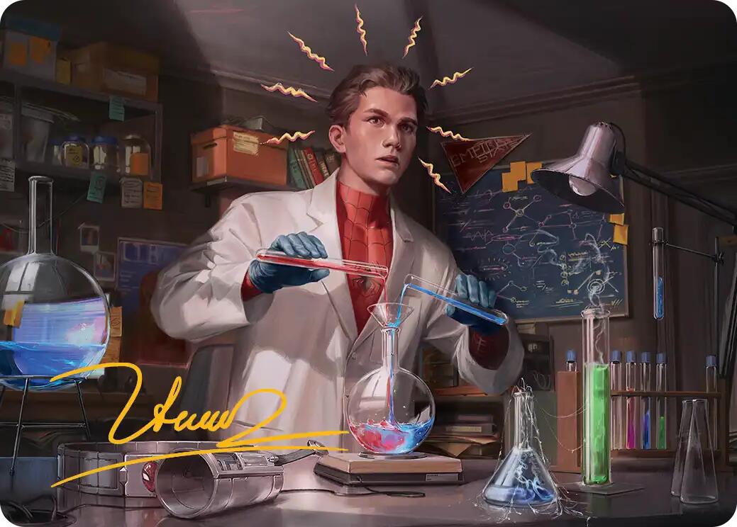 Peter Parker Art Card (3/54) (Gold-Stamped Signature) [Marvel's Spider-Man Art Series] | Cards and Coasters CA
