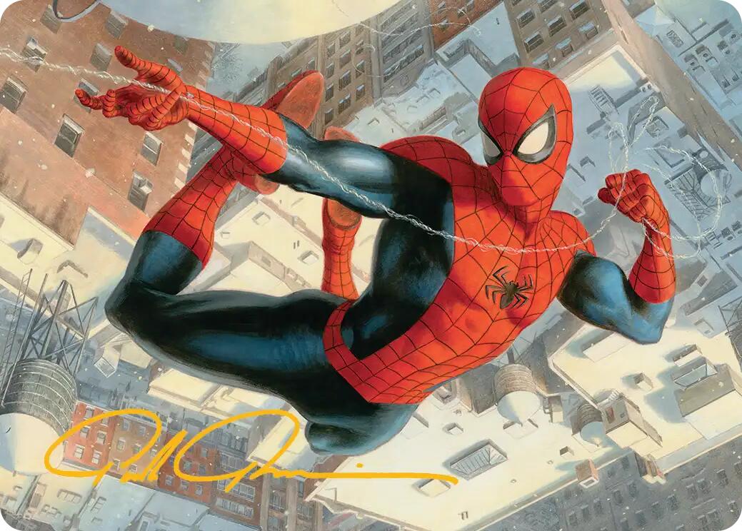 Spider-Man, Peter Parker Art Card (Gold-Stamped Signature) [Marvel's Spider-Man Art Series] | Cards and Coasters CA
