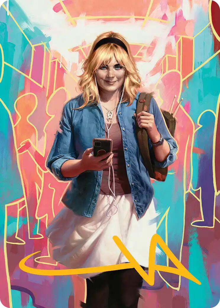 Gwen Stacy Art Card (Gold-Stamped Signature) (13/54) [Marvel's Spider-Man Art Series] | Cards and Coasters CA