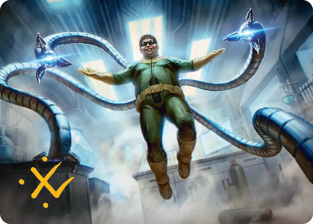 Doctor Octopus, Master Planner Art Card (25/54) (Gold-Stamped Signature) [Marvel's Spider-Man Art Series] | Cards and Coasters CA