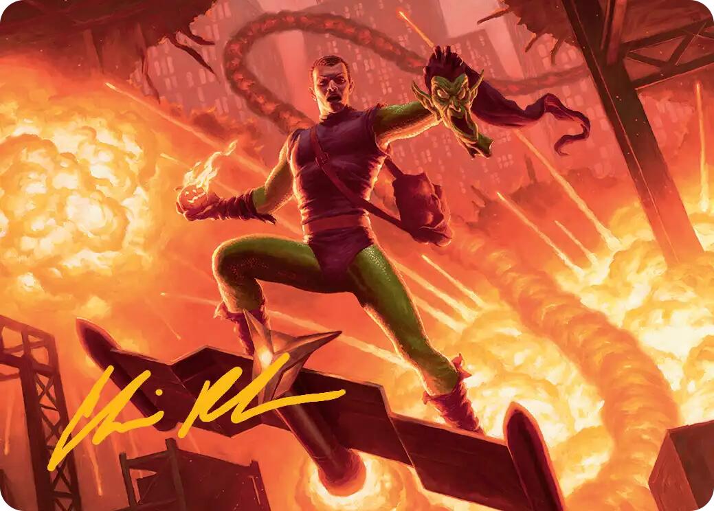 Green Goblin, Revenant Art Card (Gold-Stamped Signature) [Marvel's Spider-Man Art Series] | Cards and Coasters CA
