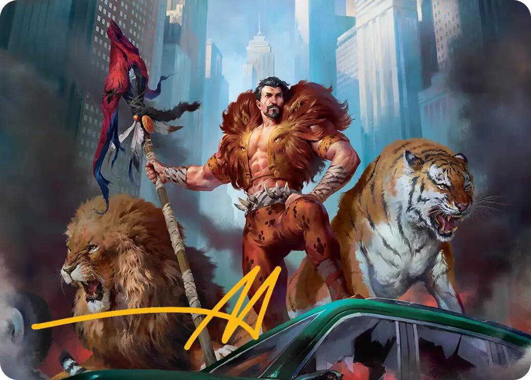 Kraven, Proud Predator Art Card (Gold-Stamped Signature) [Marvel's Spider-Man Art Series] | Cards and Coasters CA