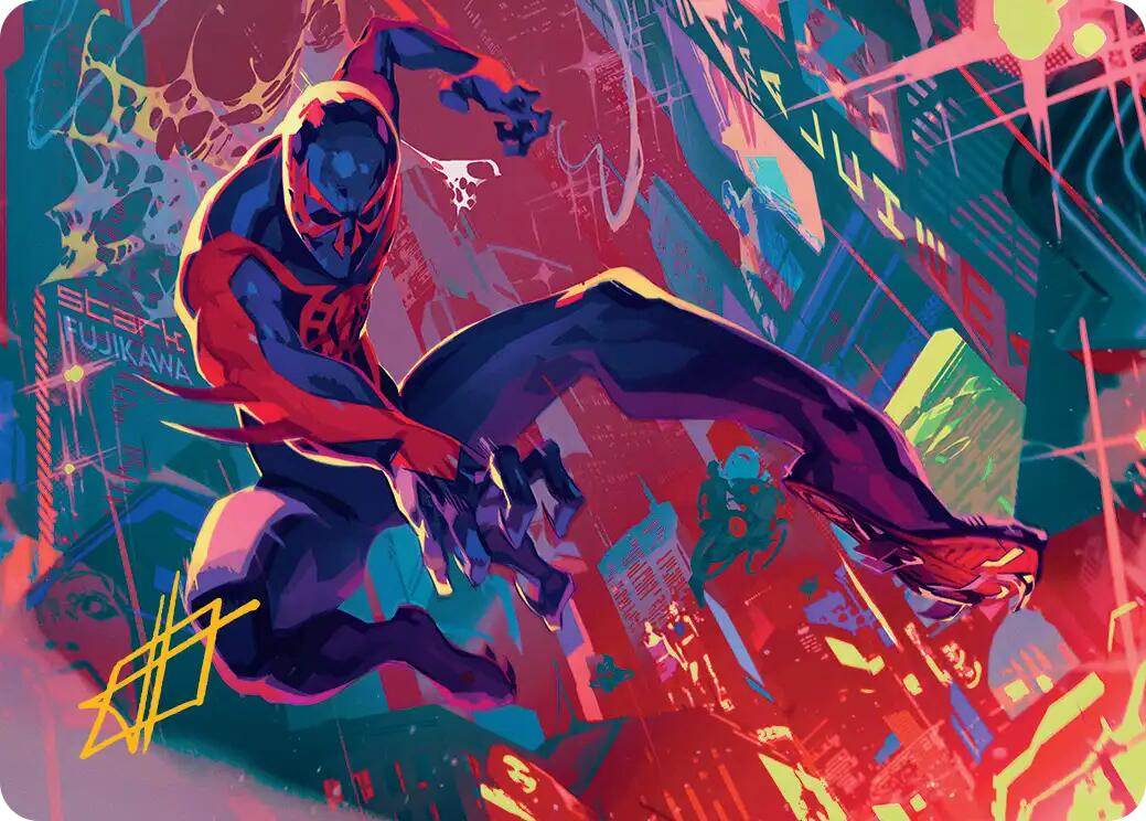 Spider-Man 2099 Art Card (Gold-Stamped Signature) [Marvel's Spider-Man Art Series] | Cards and Coasters CA