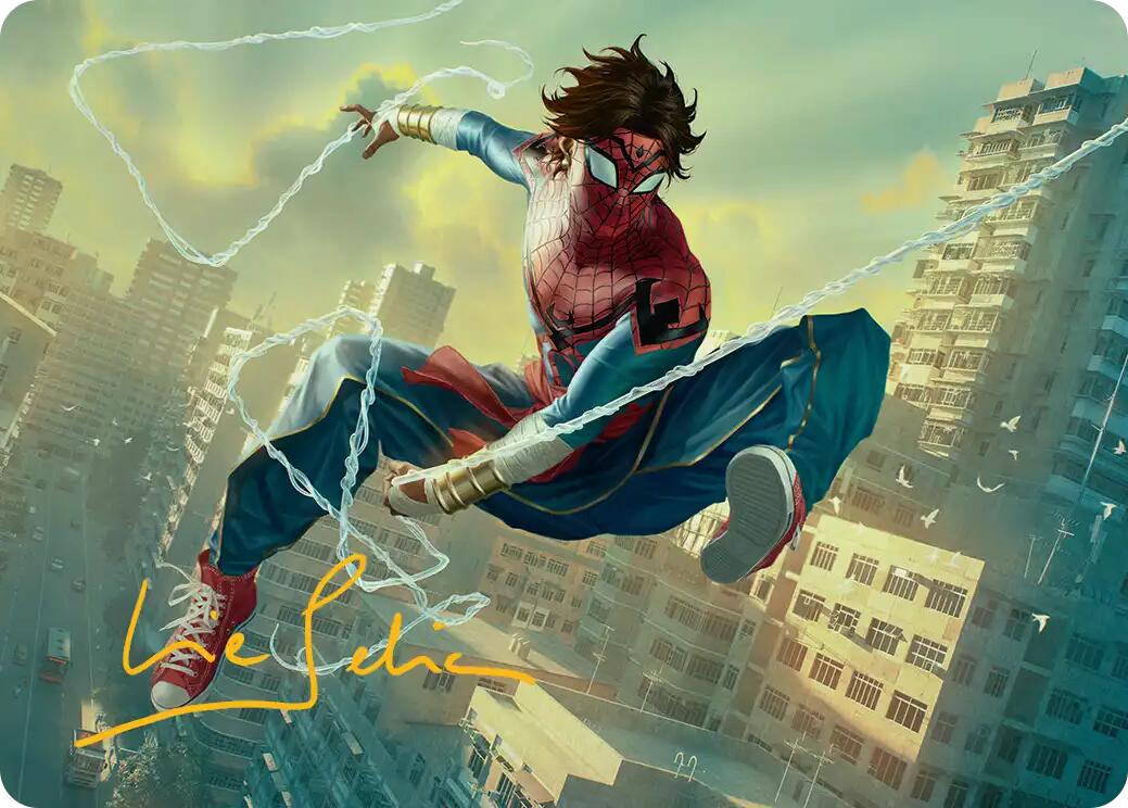 Spider-Man India Art Card (Gold-Stamped Signature) [Marvel's Spider-Man Art Series] | Cards and Coasters CA