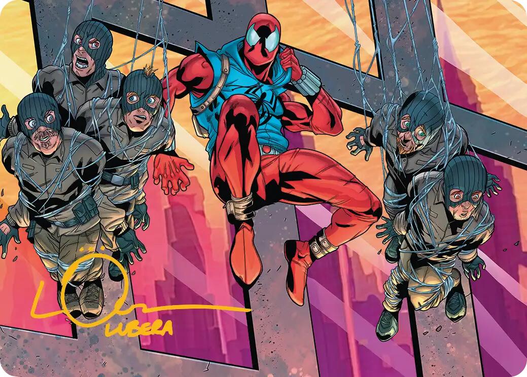 Scarlet Spider, Ben Reilly Art Card (Gold-Stamped Signature) [Marvel's Spider-Man Art Series] | Cards and Coasters CA