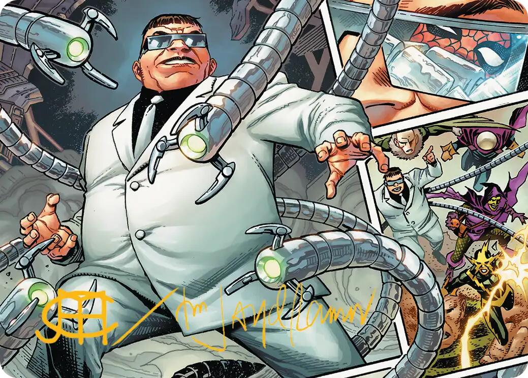 Doctor Octopus, Master Planner Art Card (48/54) (Gold-Stamped Signature) [Marvel's Spider-Man Art Series] | Cards and Coasters CA