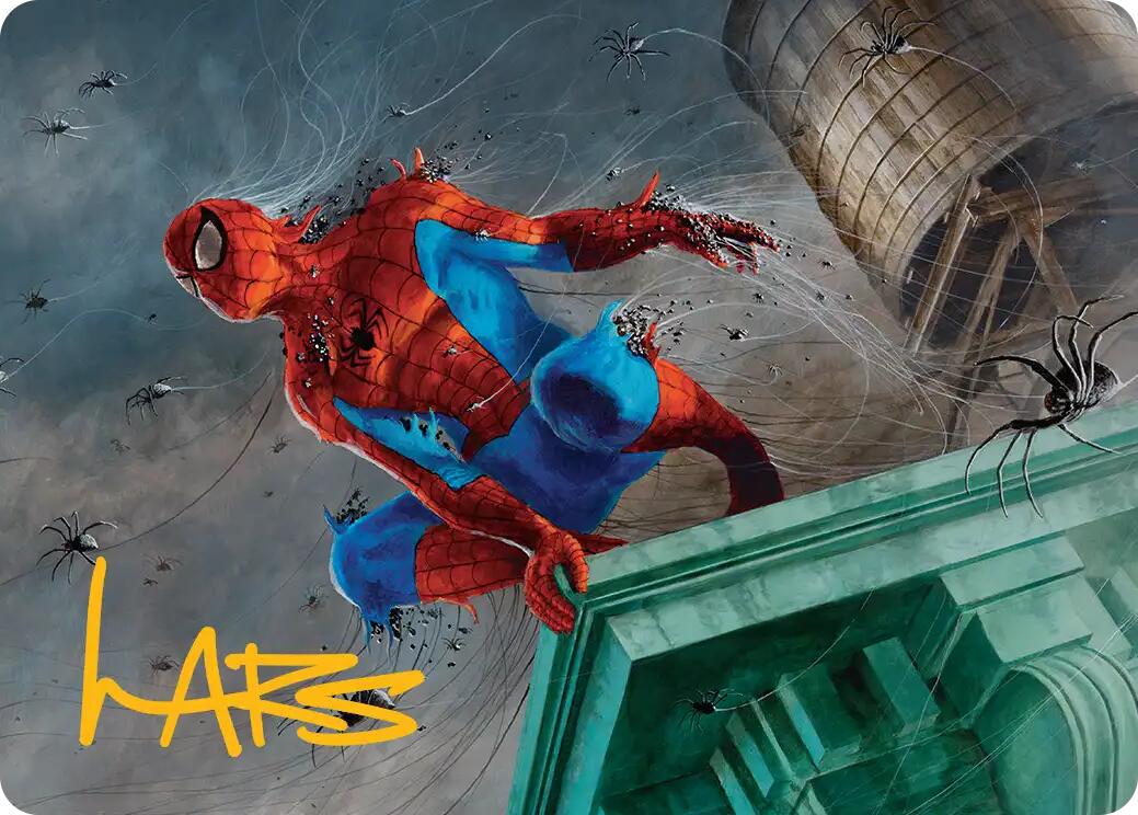 Spiders-Man, Heroic Horde Art Card (Gold-Stamped Signature) [Marvel's Spider-Man Art Series] | Cards and Coasters CA