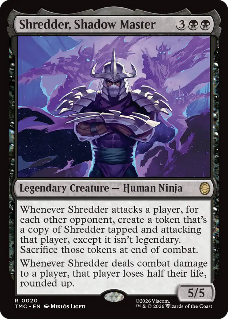 Shredder, Shadow Master [Teenage Mutant Ninja Turtles Commander] | Cards and Coasters CA