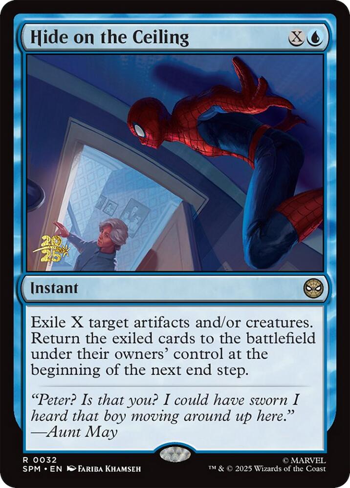 Hide on the Ceiling [Marvel's Spider-Man Prerelease Promos] | Cards and Coasters CA