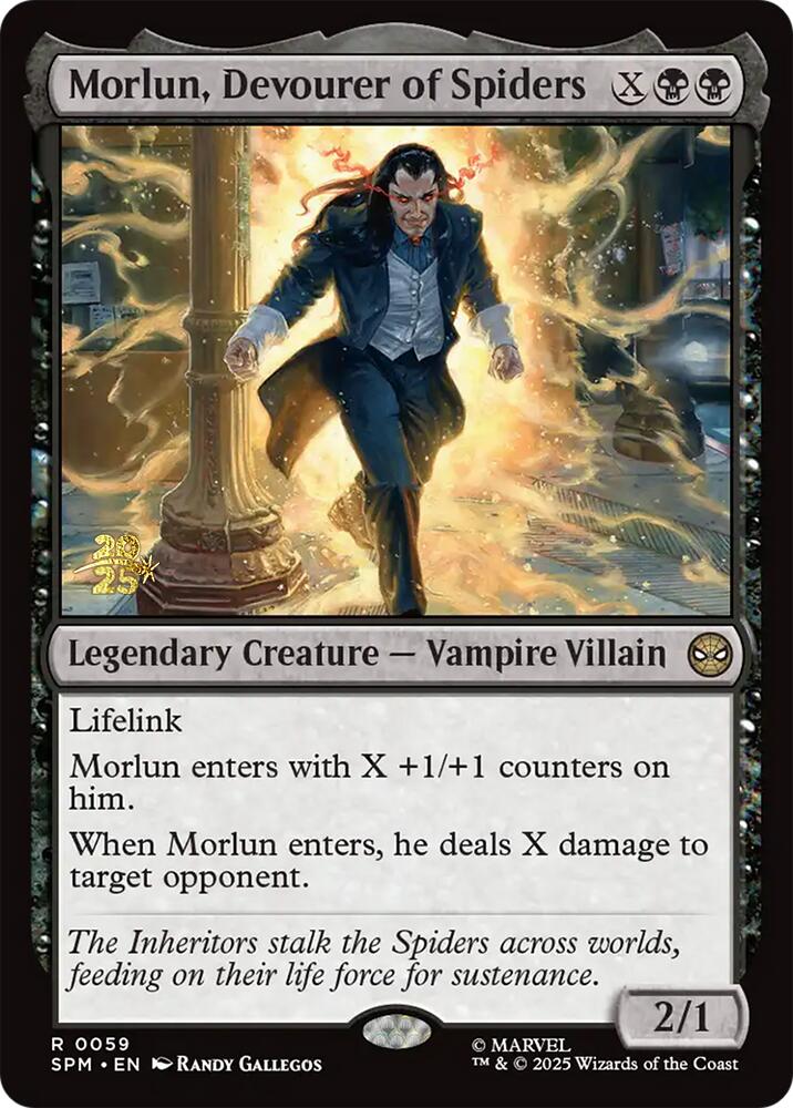 Morlun, Devourer of Spiders [Marvel's Spider-Man Prerelease Promos] | Cards and Coasters CA