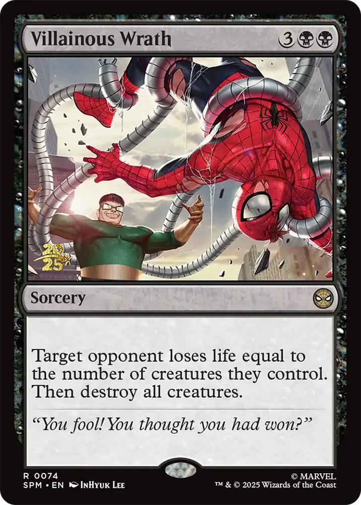 Villainous Wrath [Marvel's Spider-Man Prerelease Promos] | Cards and Coasters CA