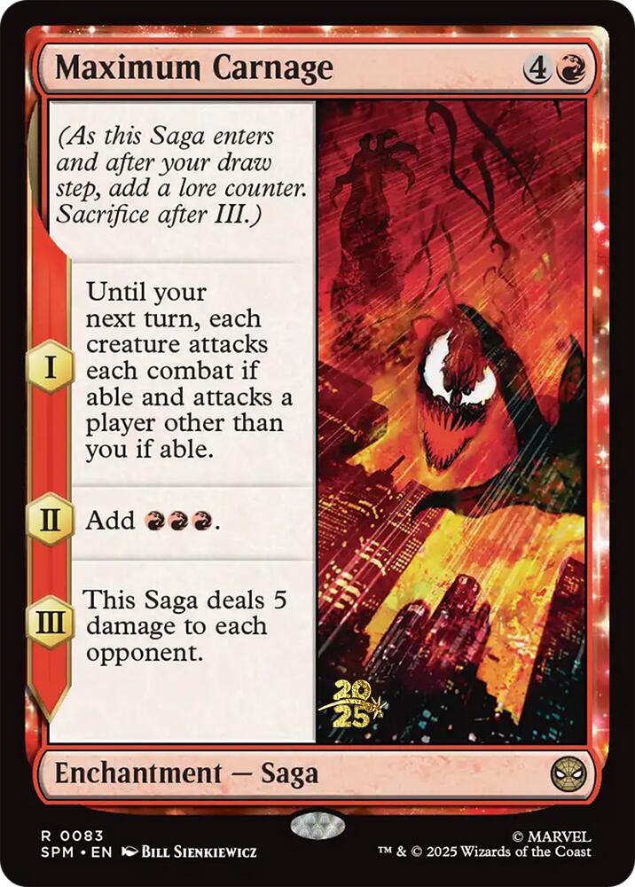 Maximum Carnage [Marvel's Spider-Man Prerelease Promos] | Cards and Coasters CA