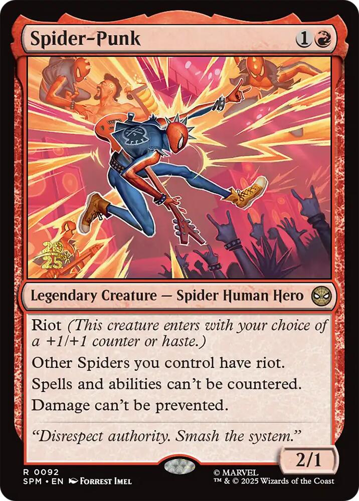 Spider-Punk [Marvel's Spider-Man Prerelease Promos] | Cards and Coasters CA