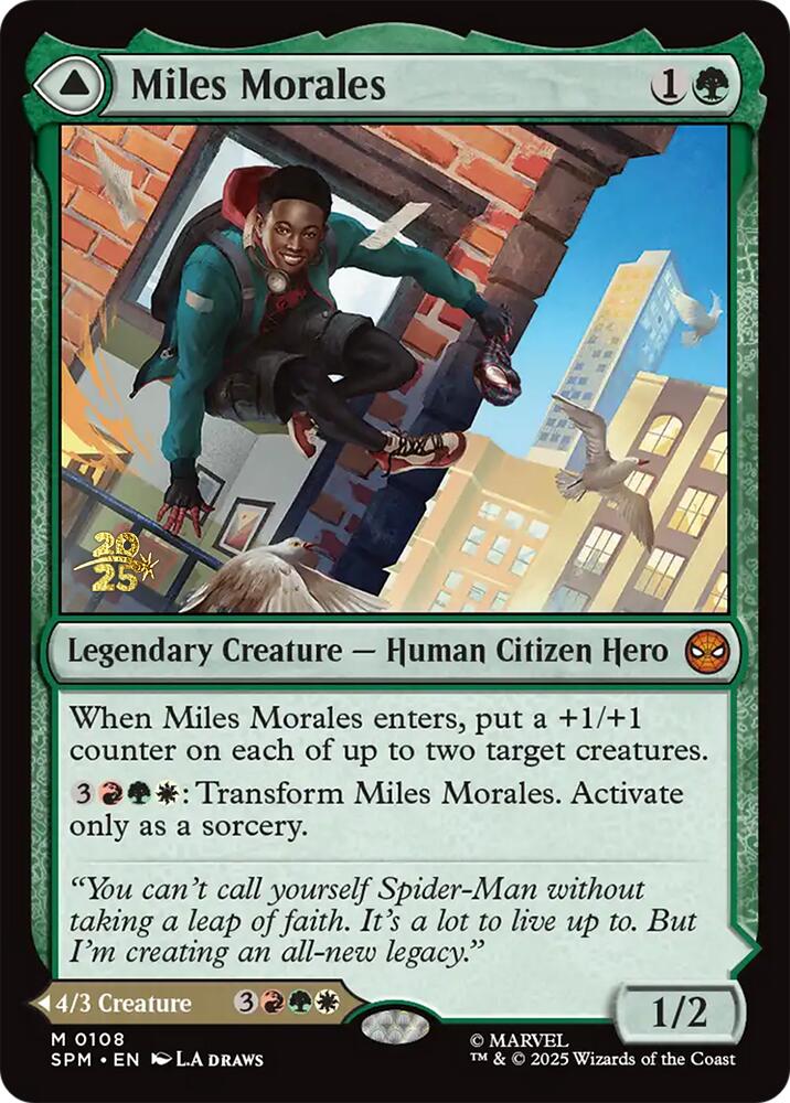 Miles Morales // Ultimate Spider-Man [Marvel's Spider-Man Prerelease Promos] | Cards and Coasters CA